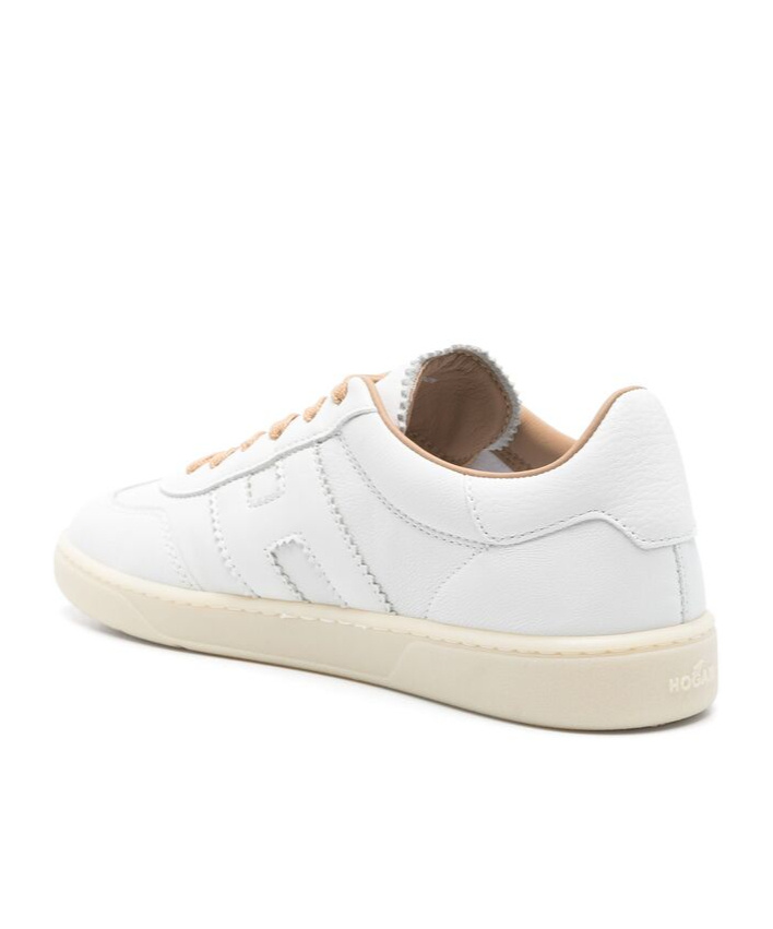 Hogan Low-cut Lace-up Sneakers In White