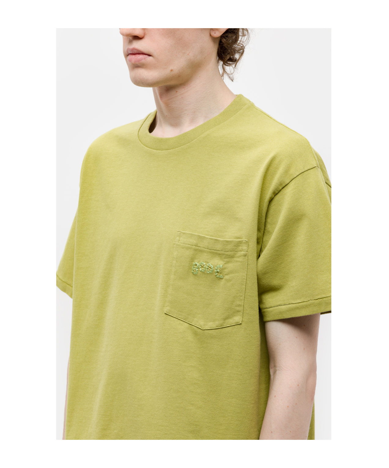 Bode Embroidery Pocket T-shirt In Green
