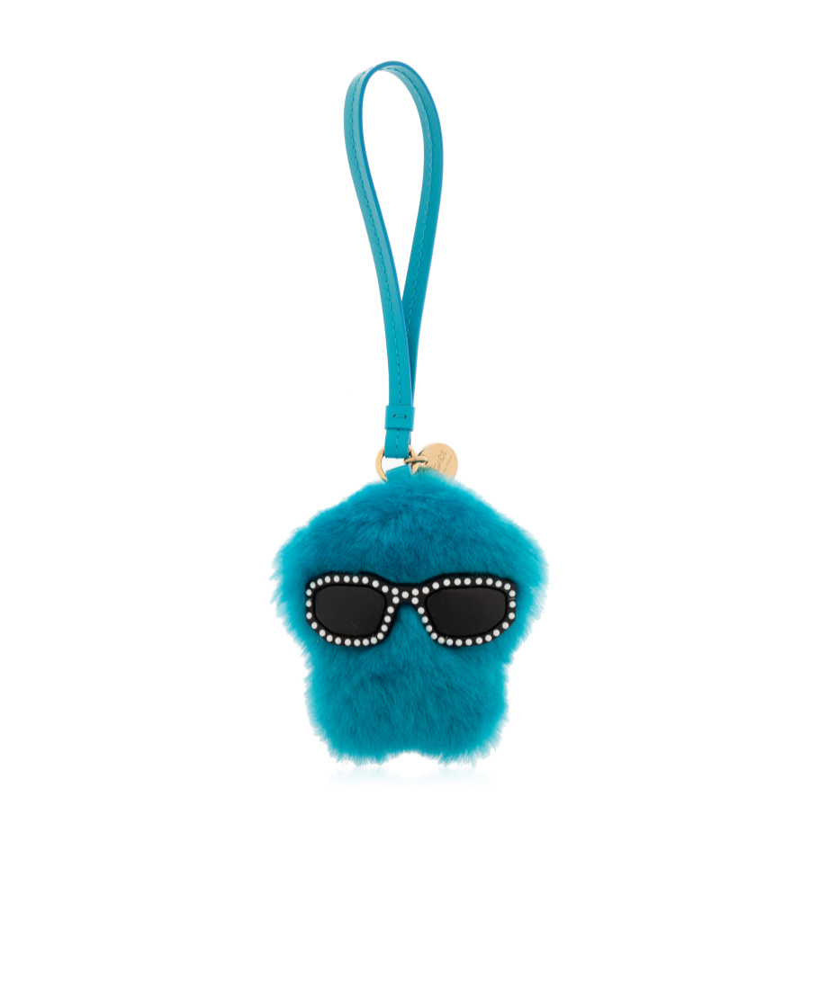 Versace Faux-fur Keyring