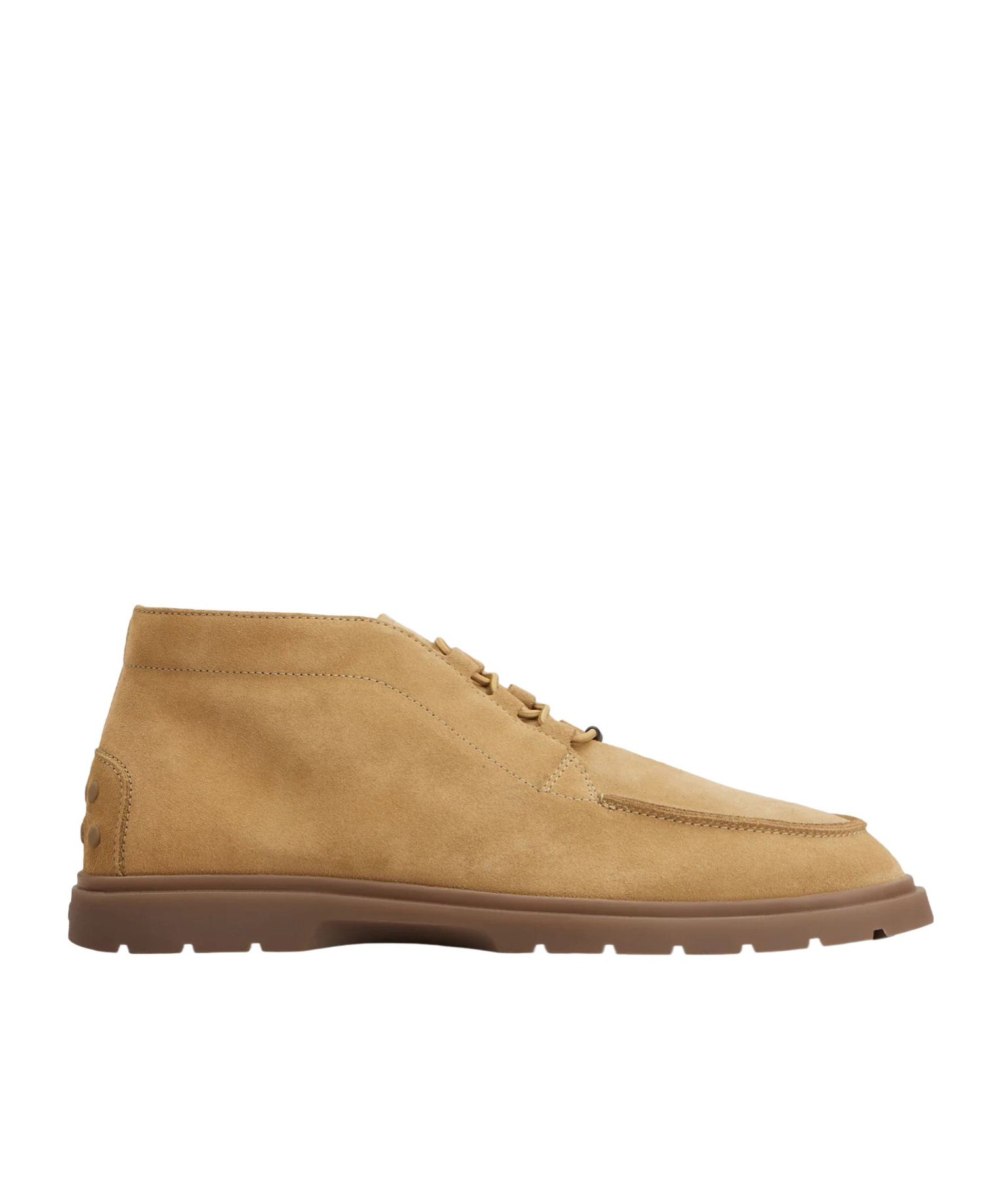Tod's Suede Elastic-lace Desert Boots In Brown