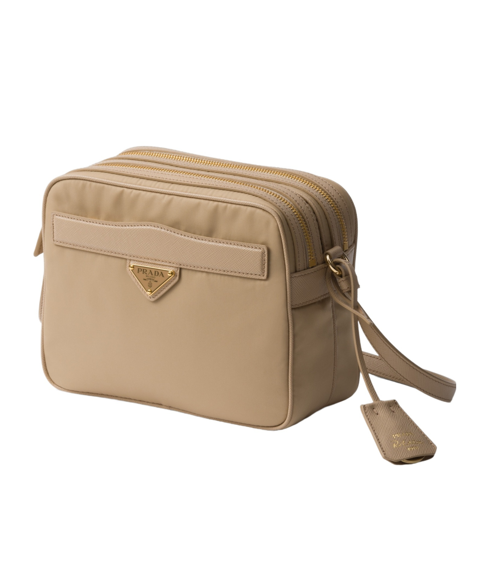 Prada Re-edition 1978 Re-nylon And Saffiano Leather Mini Shoulder Bag In Brown