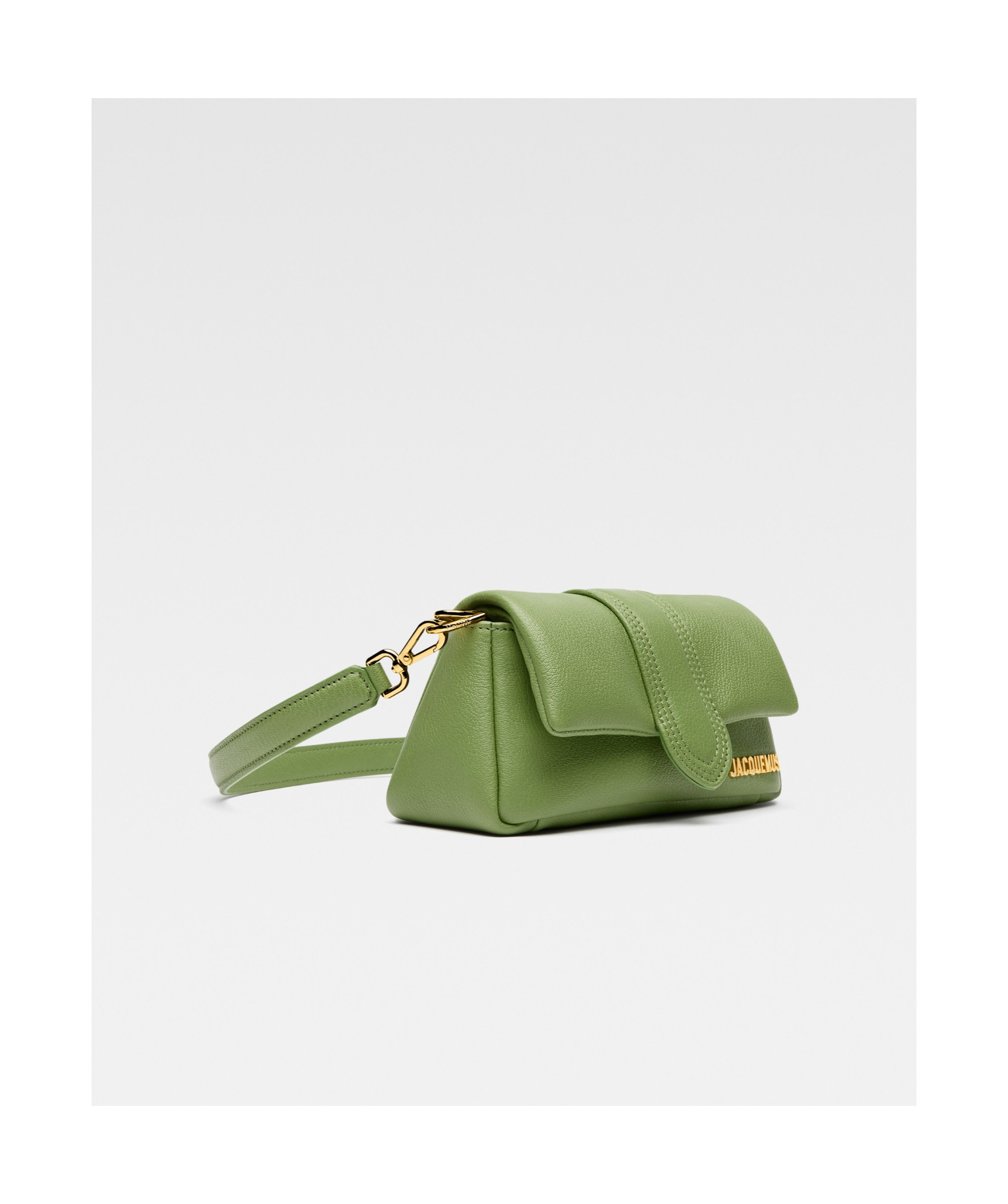 Jacquemus Mini Puffed Flap Bag In Green