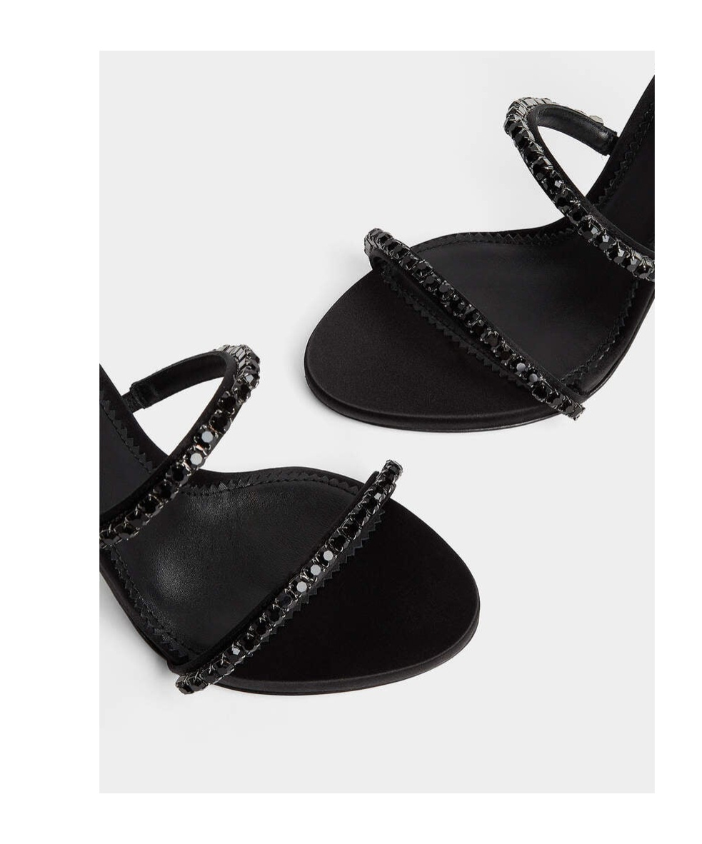 Dsquared2 Strappy Ankle Strap Stiletto Sandals In Black