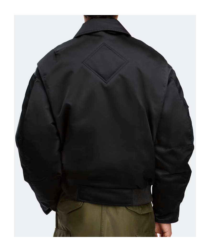 Canada Goose Lightweight Bomber Jacket Shoulder Patch In Black