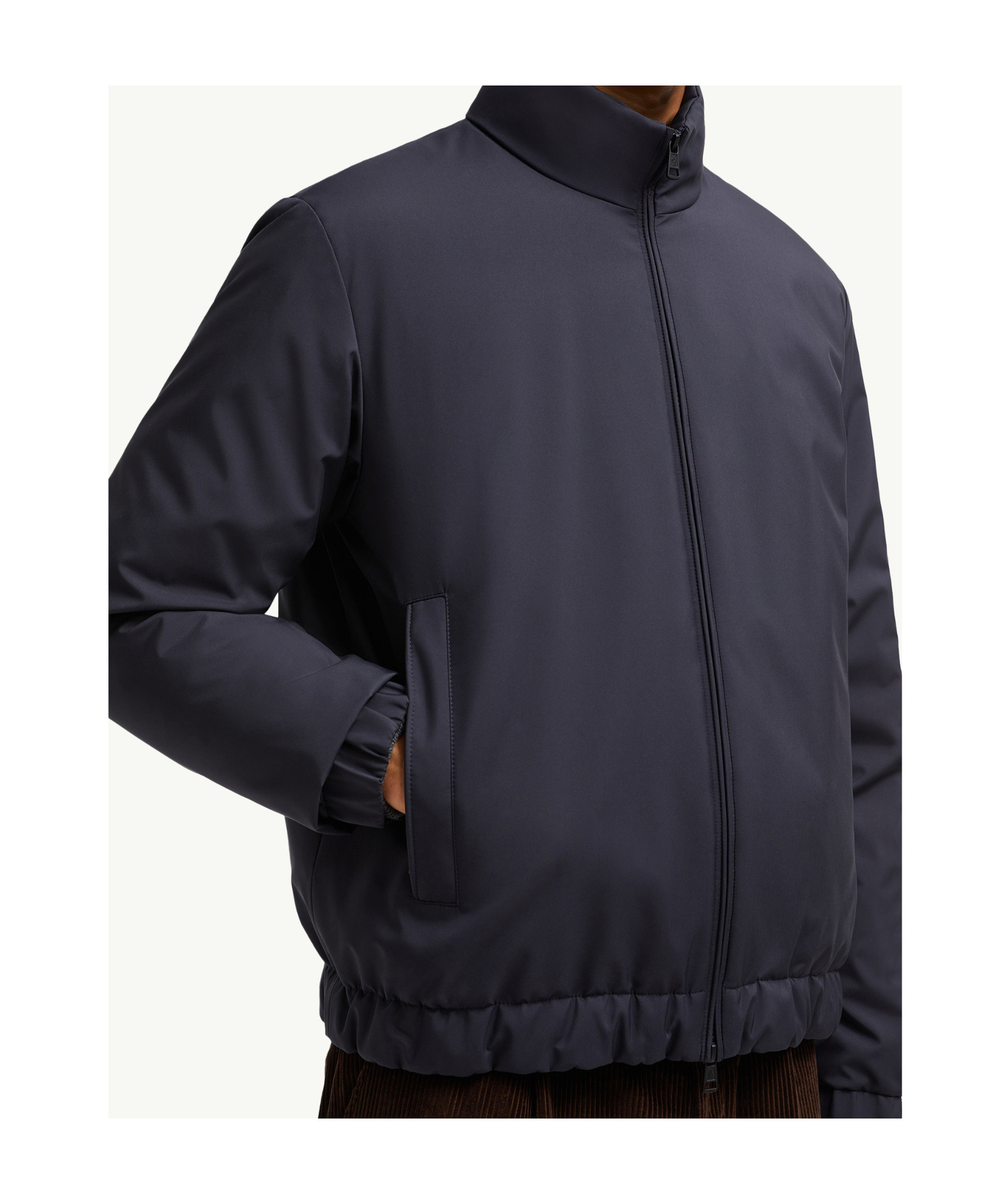Moncler Luserna Short Down Jacket In Blue