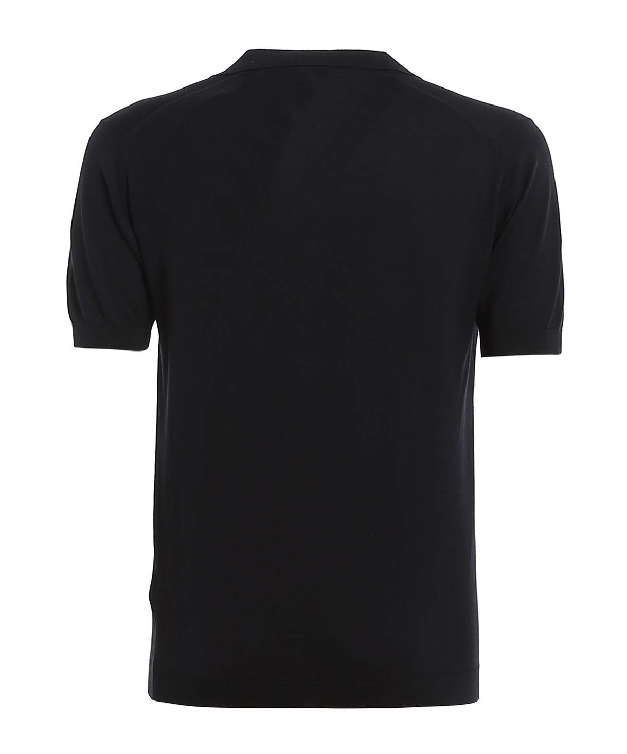 John Smedley Noah Skipper Collar Shirt Ss In Black