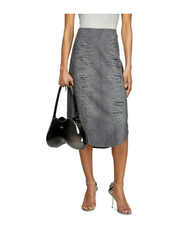 Diesel O-tavy Skirt In Gray