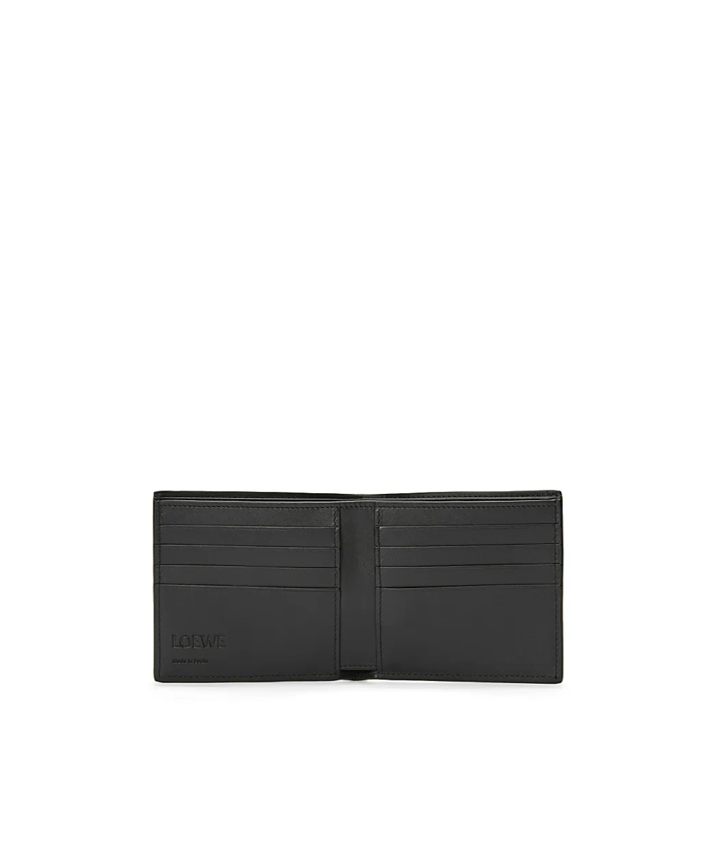 Loewe Logo Double Fold Wallet In Black