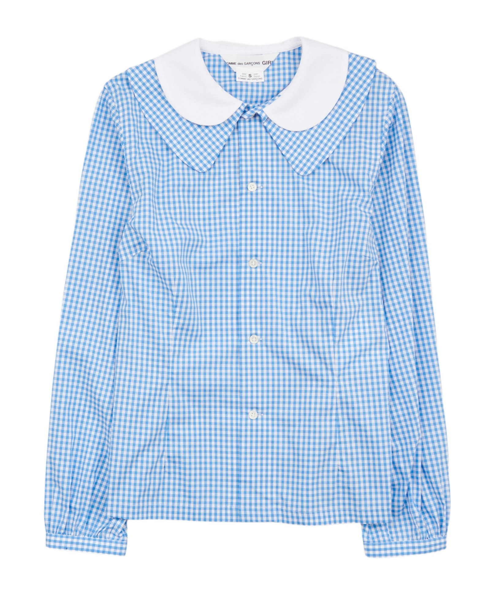 Comme Des Garçons Plaid Shirt In Blue