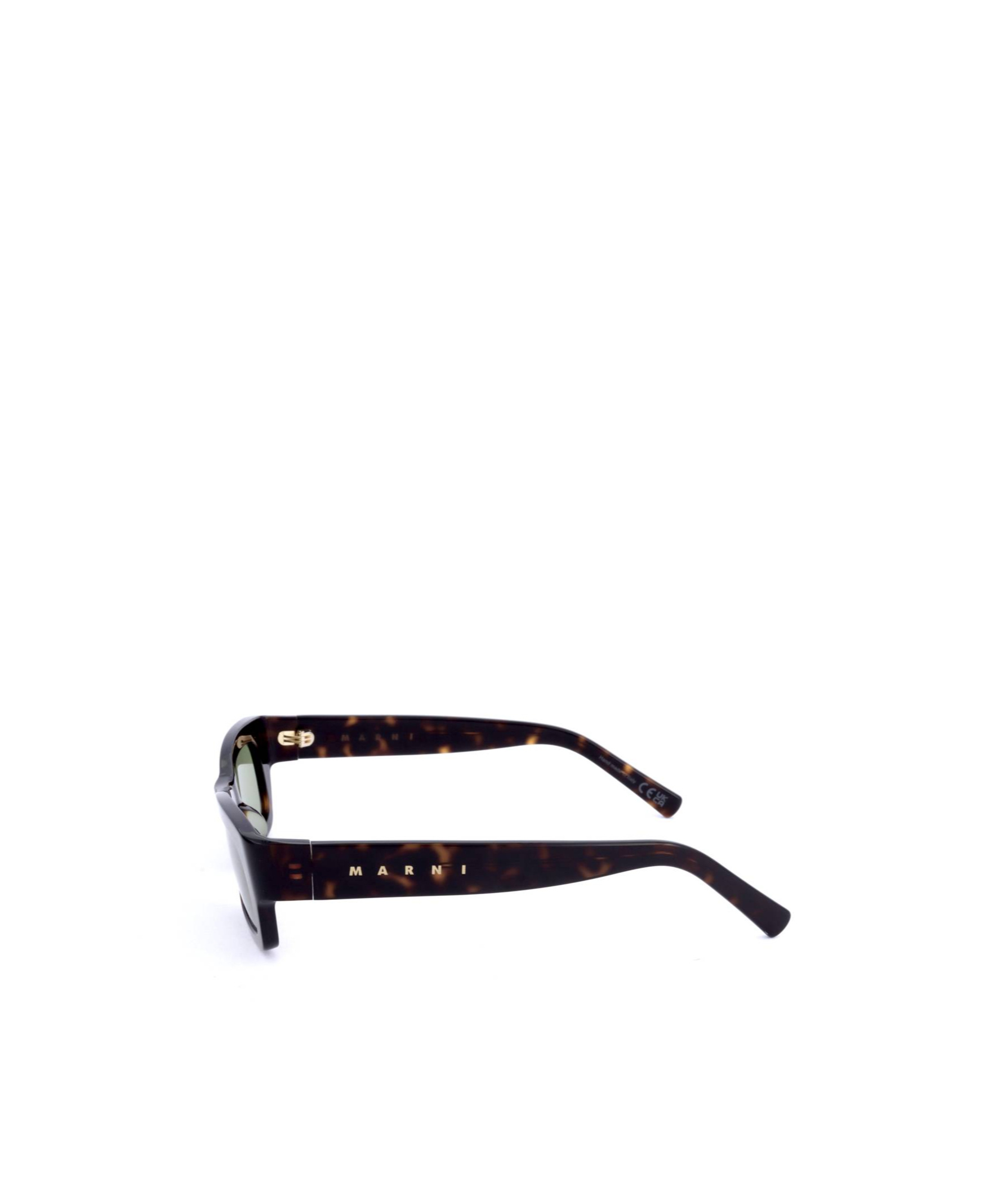 Marni Geometric Frame Sunglasses In Black