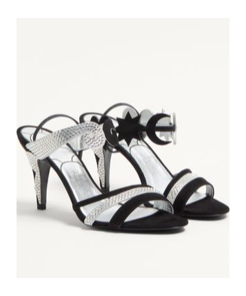 Valentino 85mm L'une Et L'autre Sandals In White