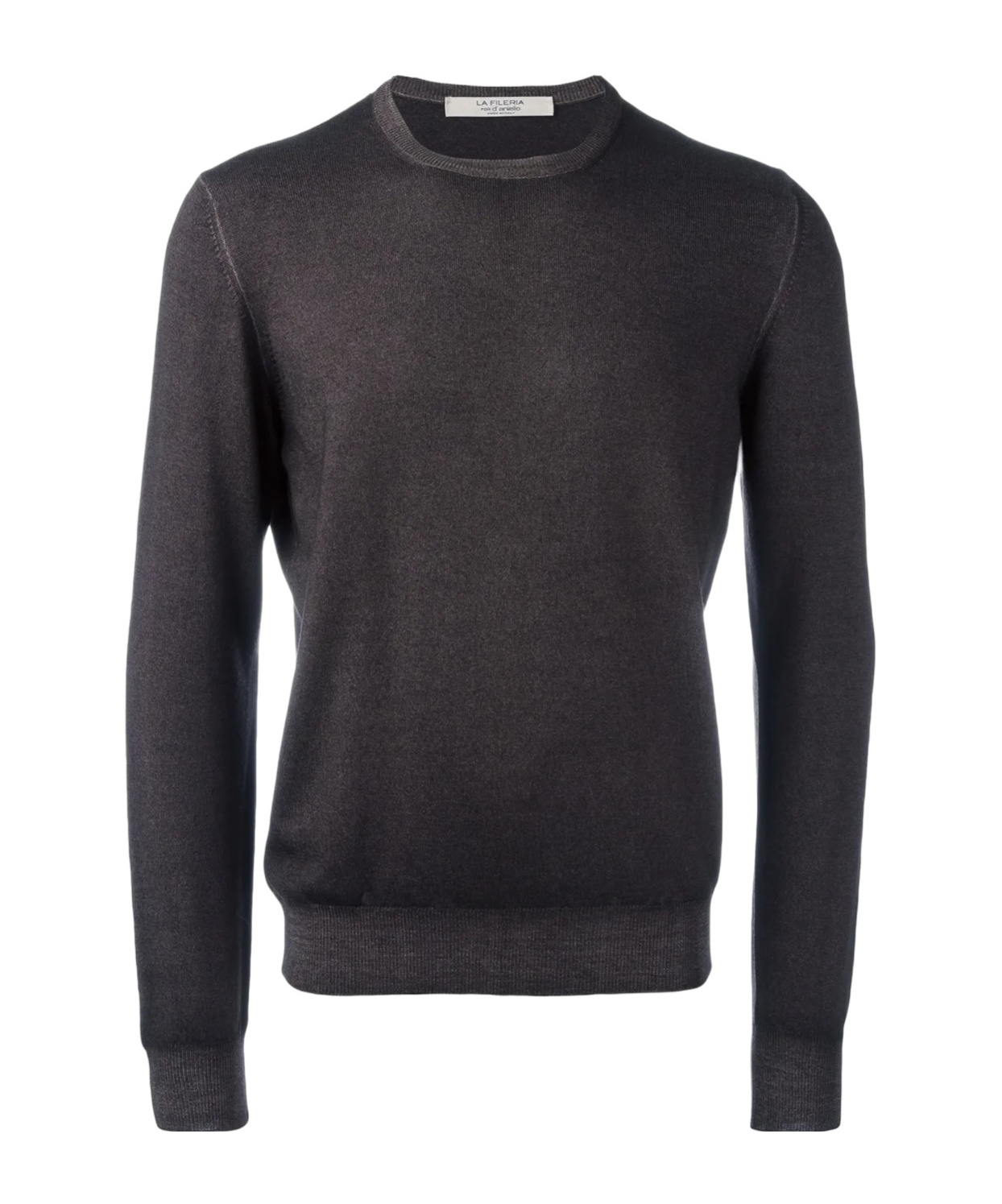 Gran Sasso Long-sleeved Sweater In Gray