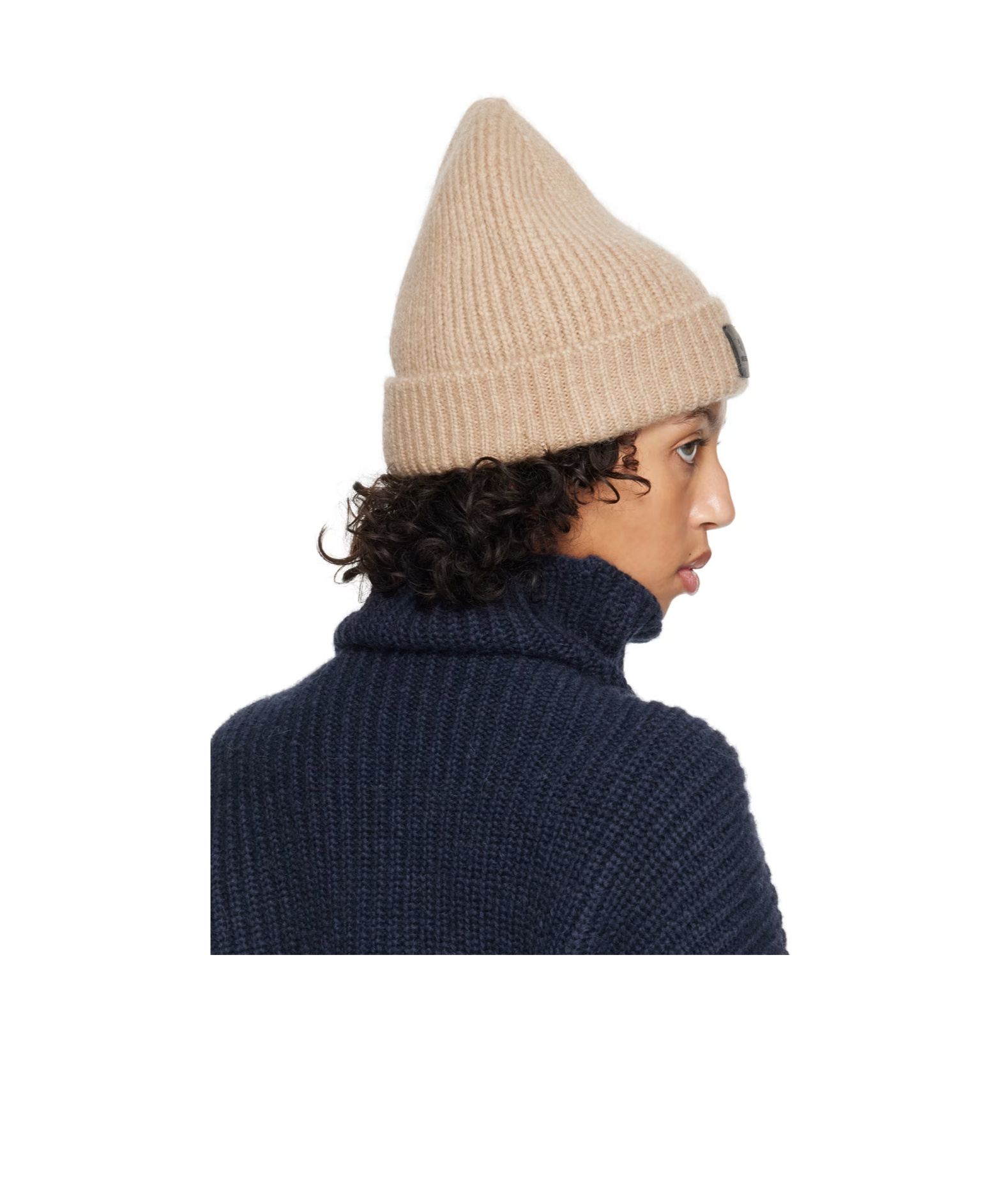 Anine Bing Elia Chunky-knit Beanie In Black