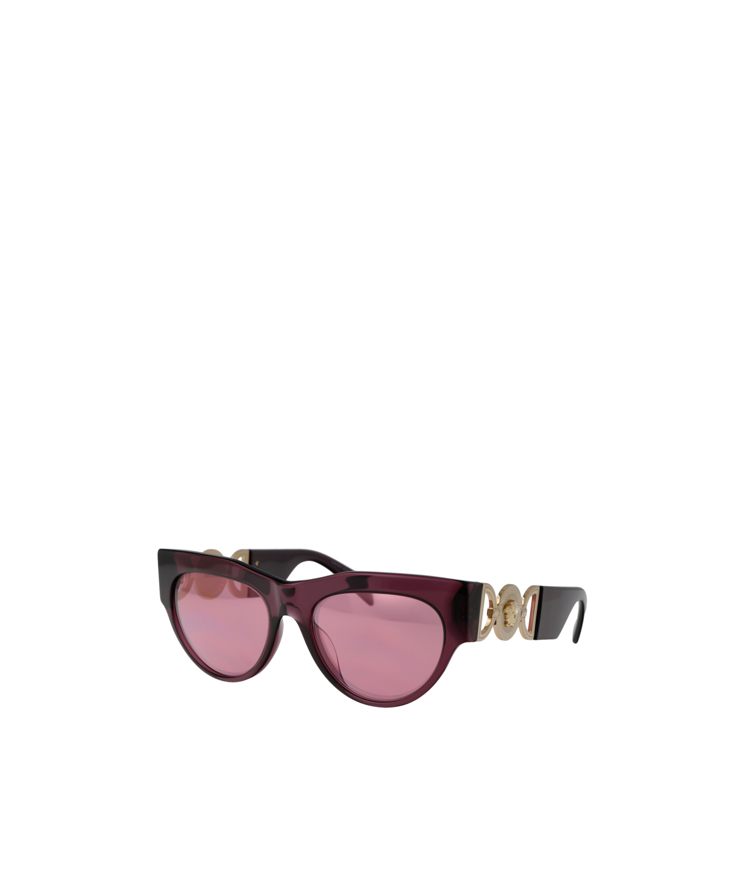 Versace Eyewear Round Frame Sunglasses In Pink