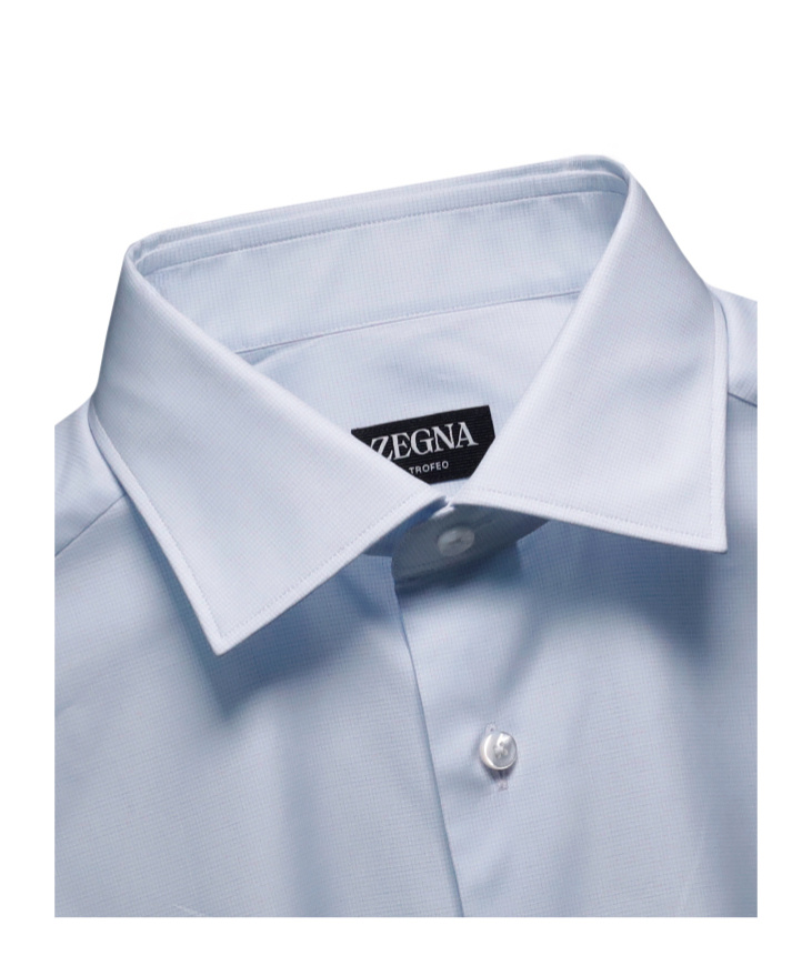 Shop Zegna Long-sleeved Shirt In Gray
