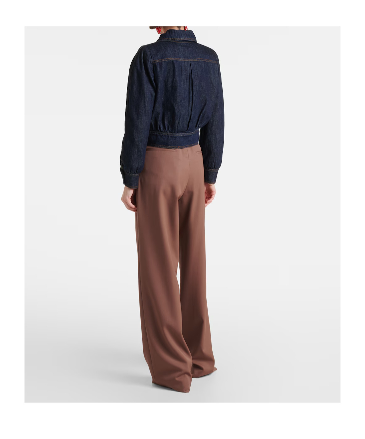 Dries Van Noten Long Sleeve Denim Jacket In Blue