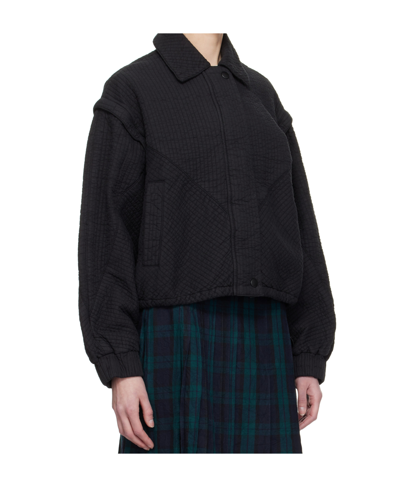 Ymc You Must Create Ymc Heath Quilted Cotton-blend Jacket In Black
