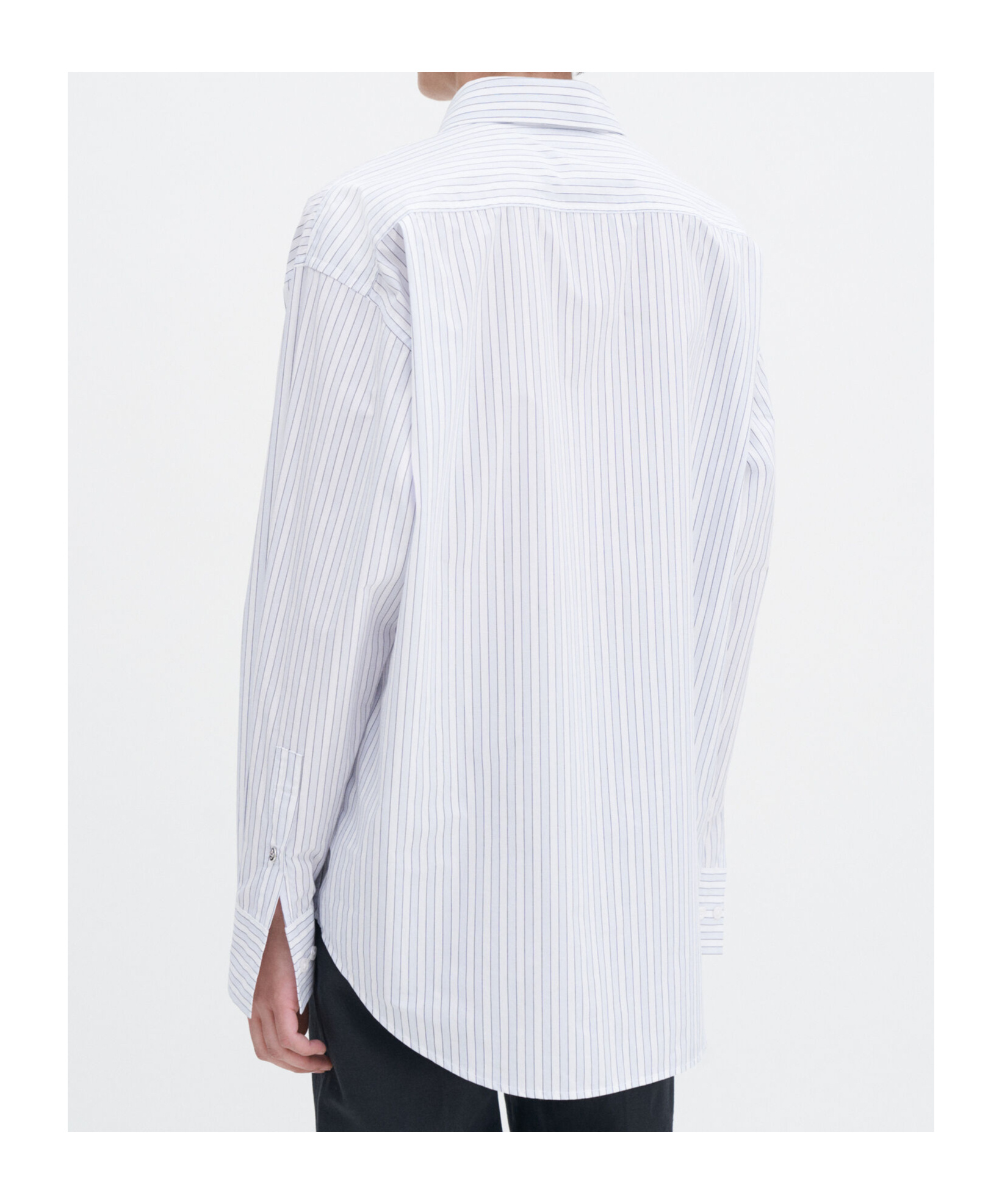 Shop Filippa K Pinstripe Shirt In White