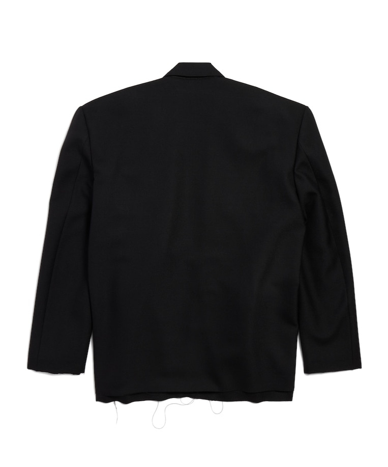 Balenciaga Single-breasted Jacket In Black