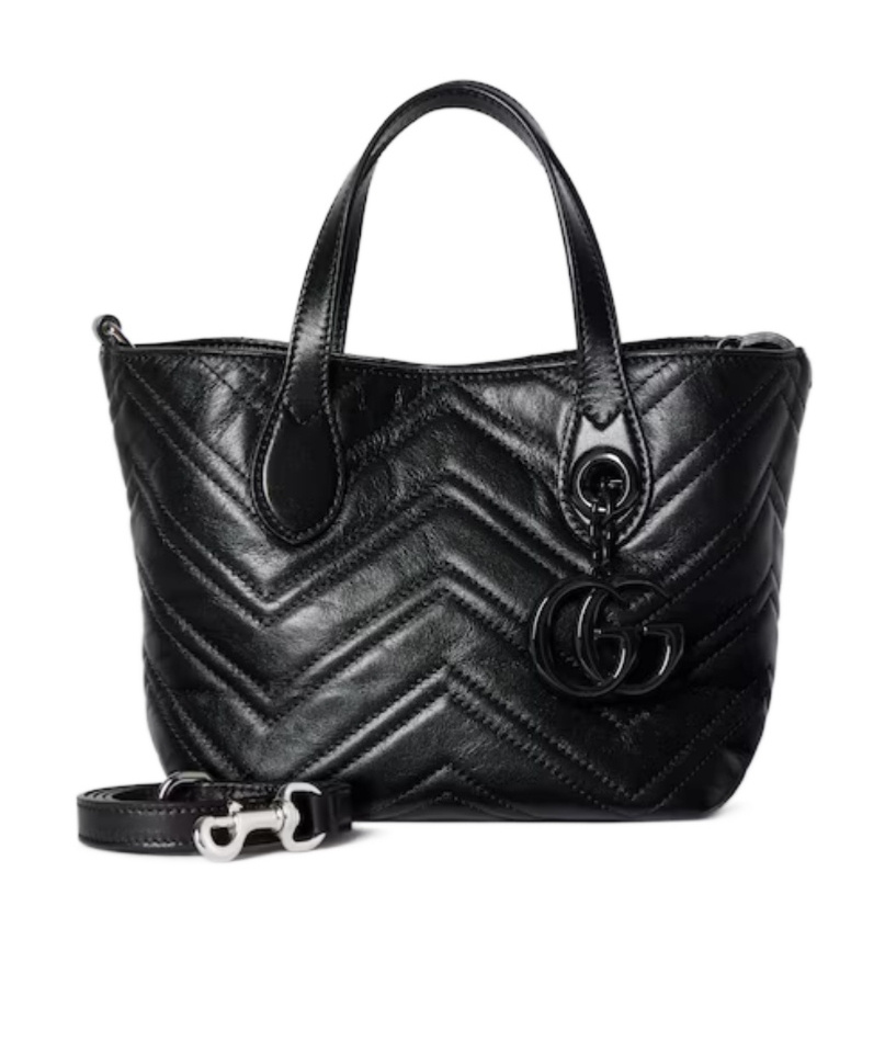Gucci Gg Marmont Small Tote Bag In Black
