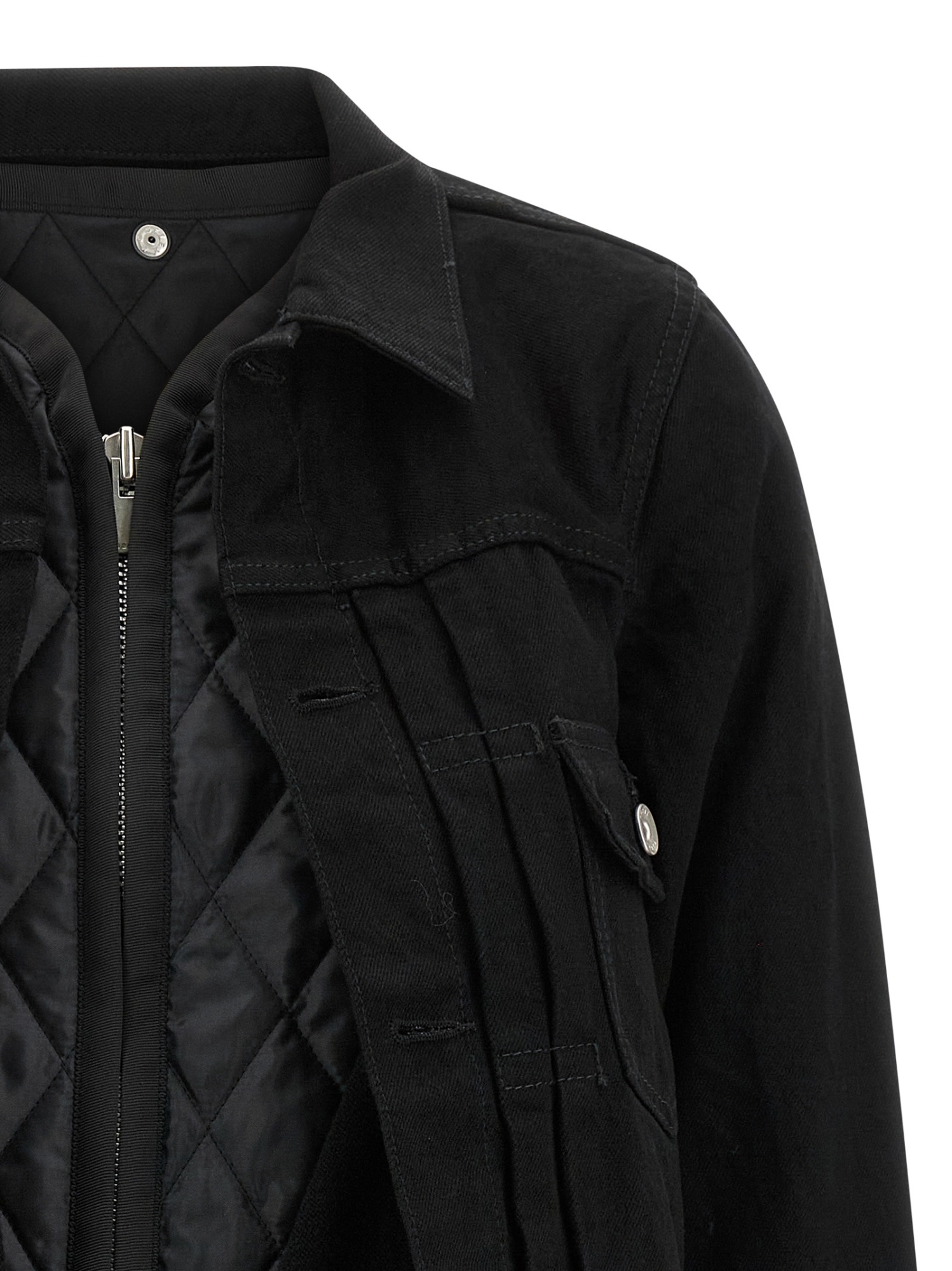 Sacai Long Sleeve Casual Jacket In Black