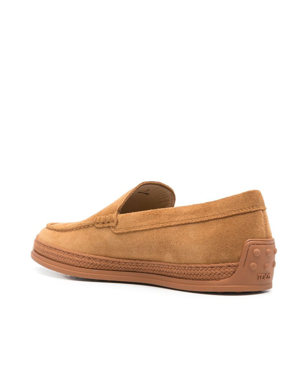 Tod's Suede Loafers In Brown
