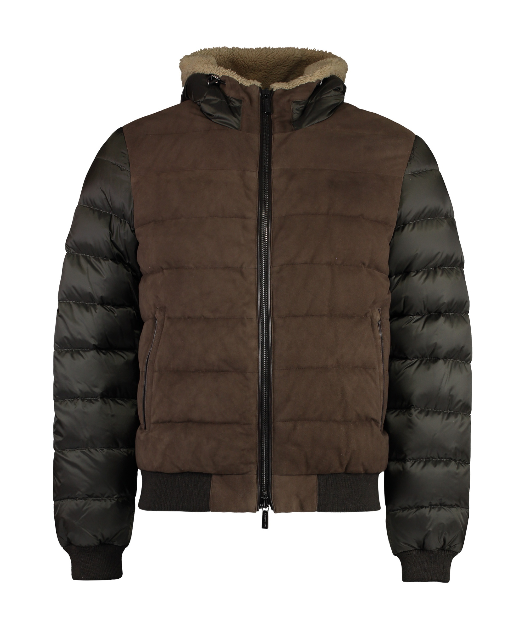 Moorer Peter Hooded Down Jacket In Black