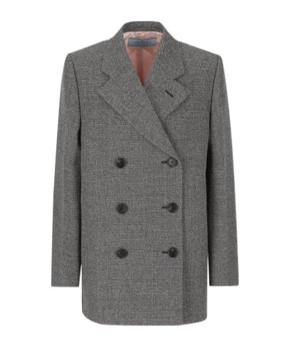 Prada Long-sleeved Jacket In Gray