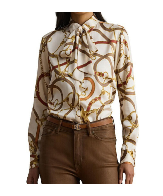 Ralph Lauren Chain-print Shirt In Multi