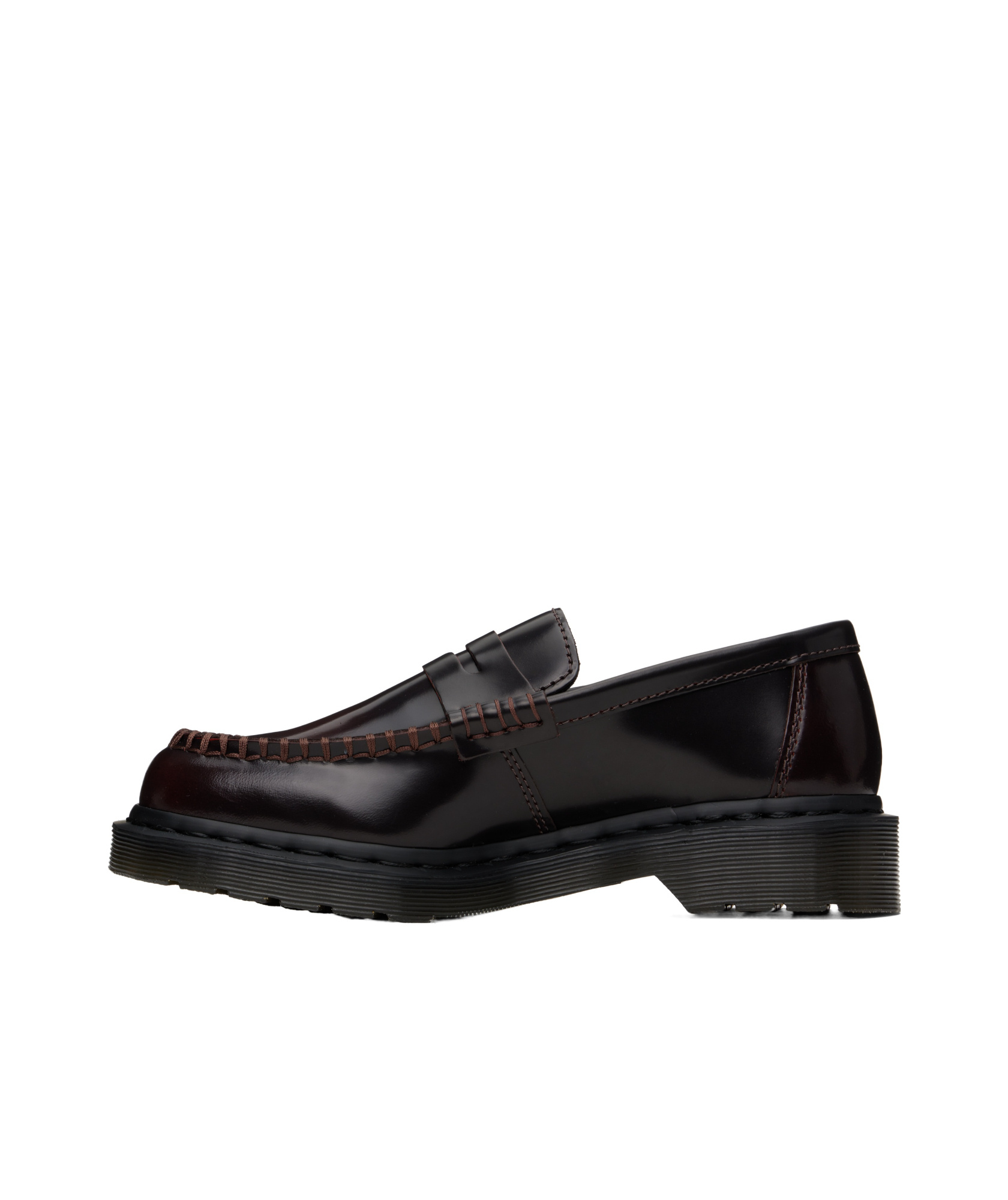 Dr. Martens' Round Toe Loafers In Black