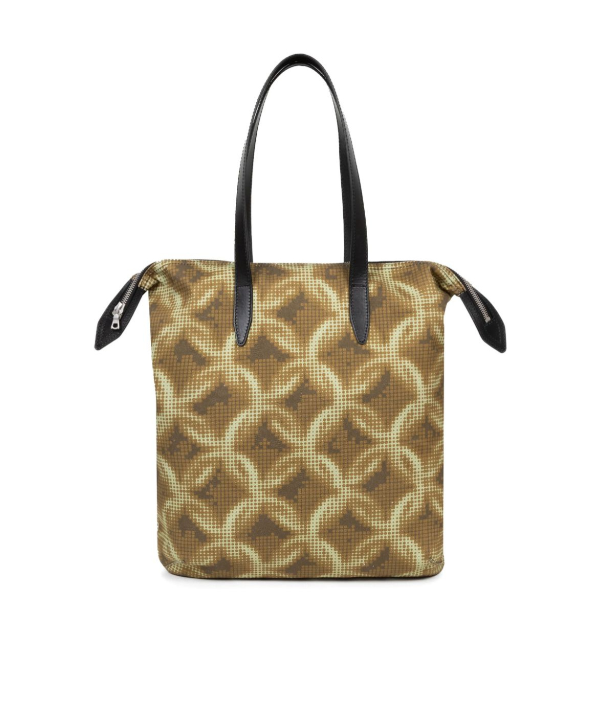 Dries Van Noten Chain-print Cotton Tote Bag In Green