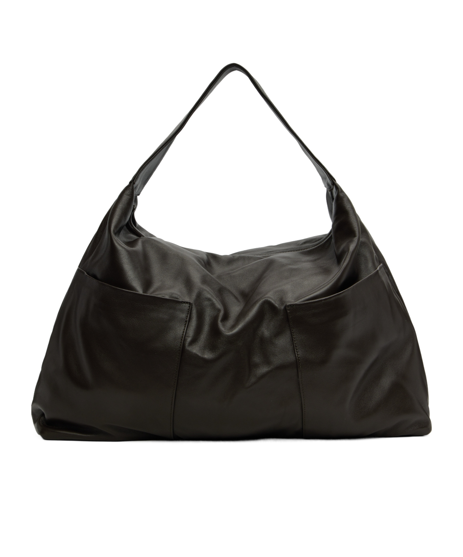 Gimaguas Grained Shoulder Bag In Black
