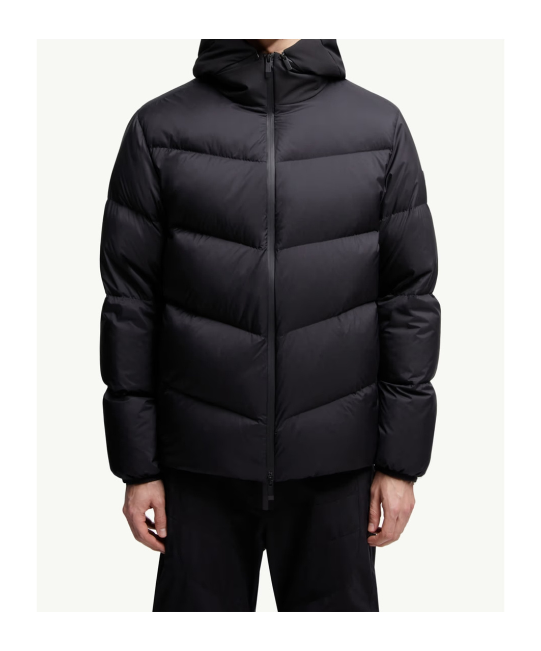 Moncler Forez Nylon Down Jacket In Black