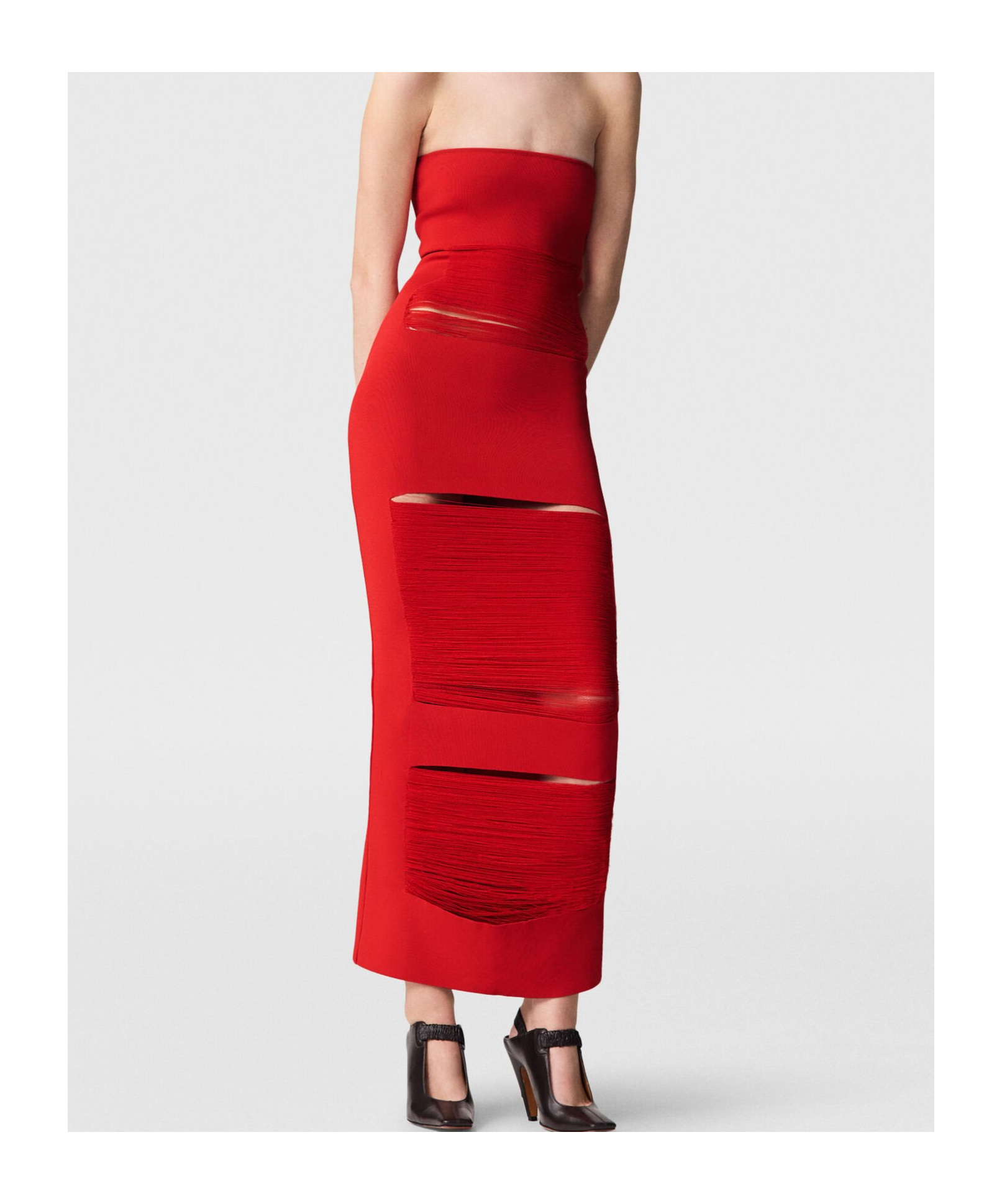 Stella Mccartney Off-shoulder Dress In Red