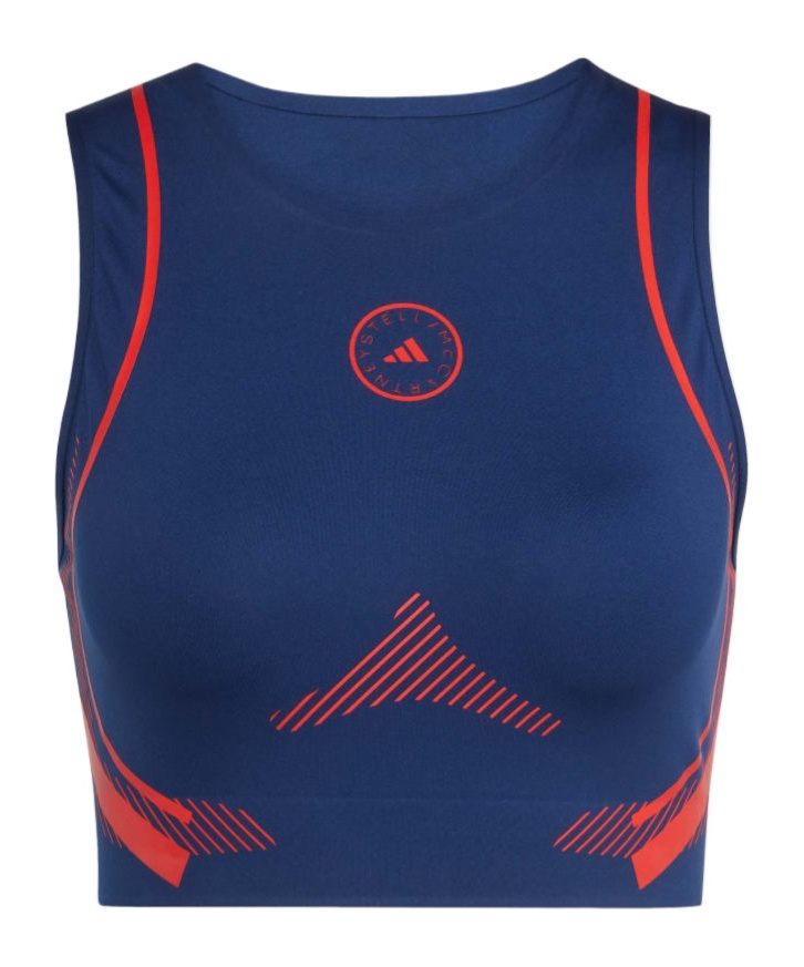 Adidas By Stella Mccartney Truepace Running Performance Top In Blue