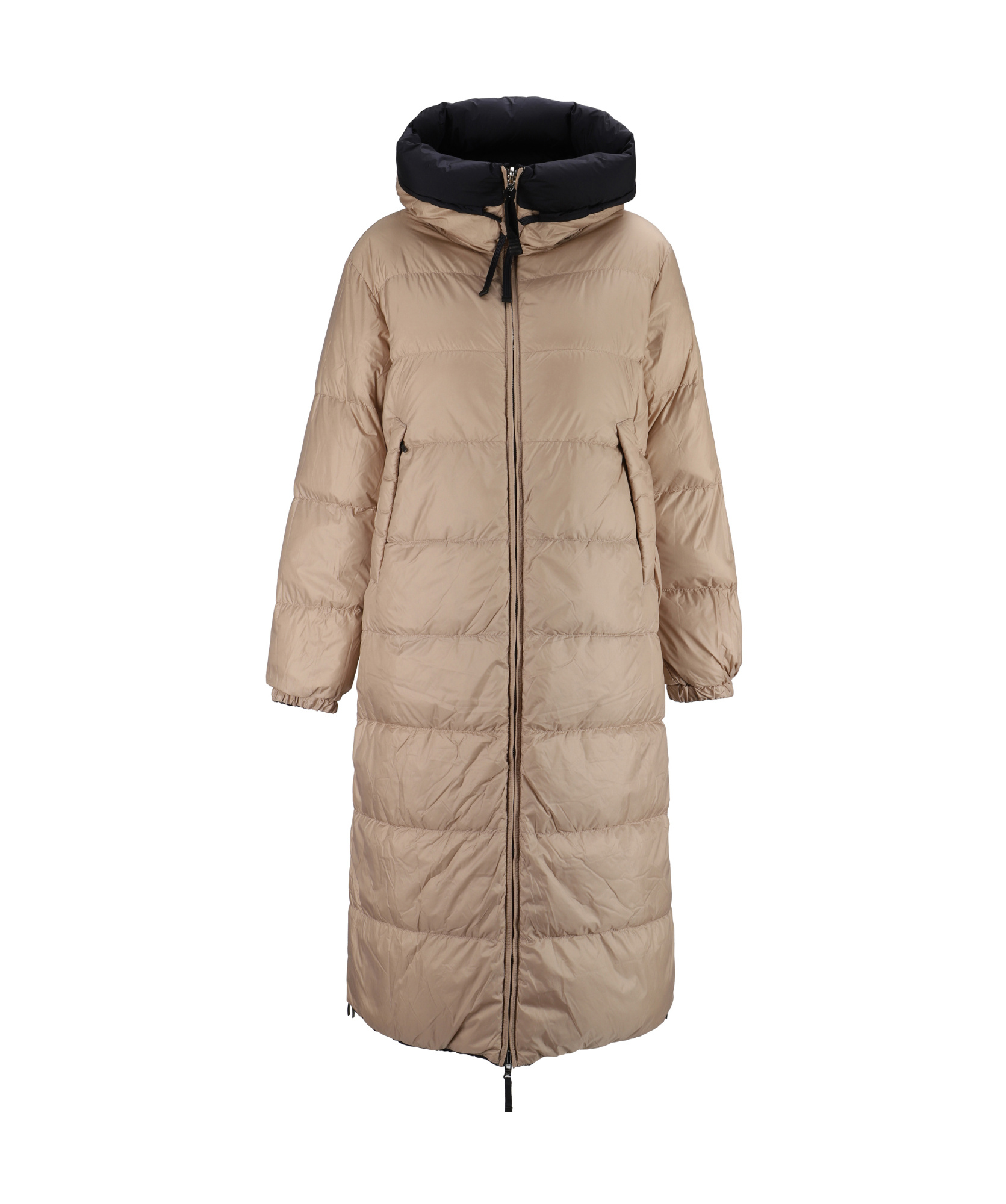 Shop Parajumpers Double-sided Hooded Cotton Suit In Black