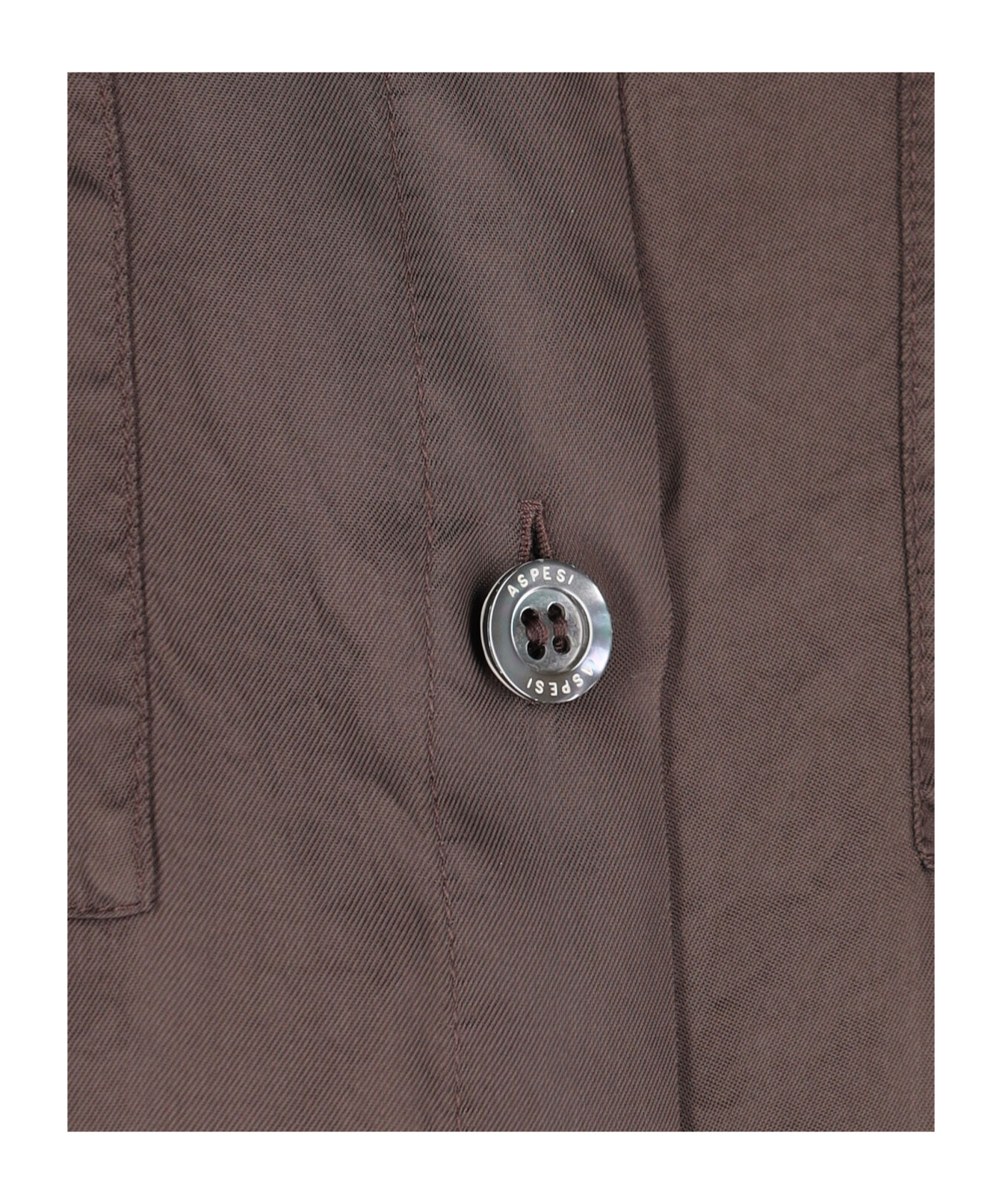 Aspesi Long Sleeve Shirt In Brown