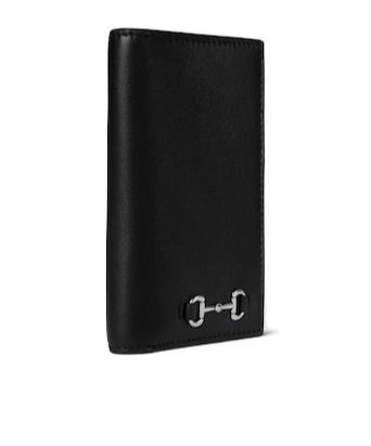 Gucci Long Card Case With Horsebit In Black