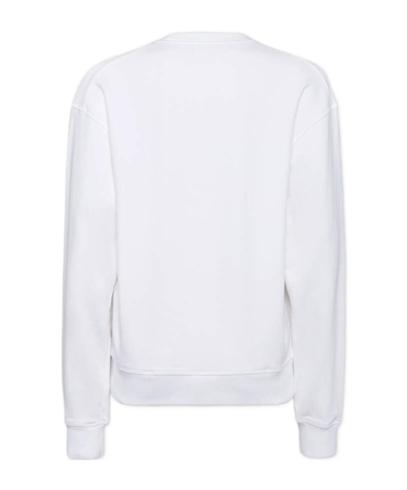 Dsquared2 Dyed Just Right Fit Doodle Sweatshirt In White
