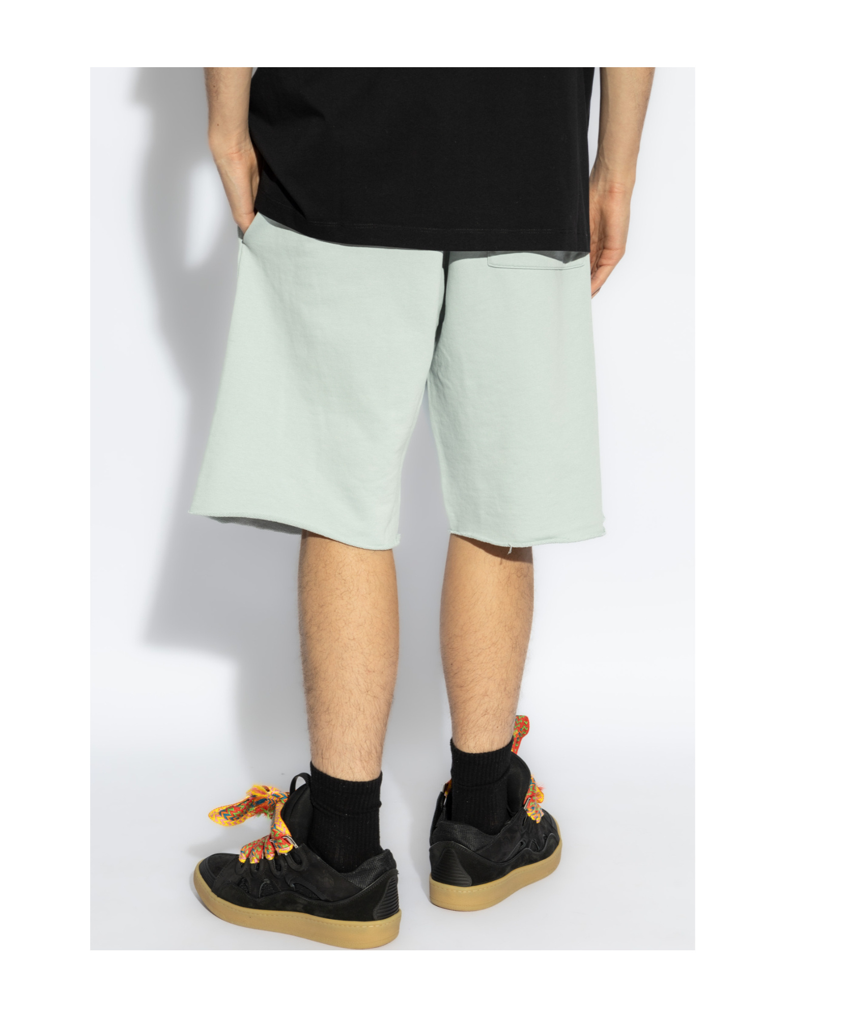 Mm6 Maison Margiela Logo-print Track Shorts In White