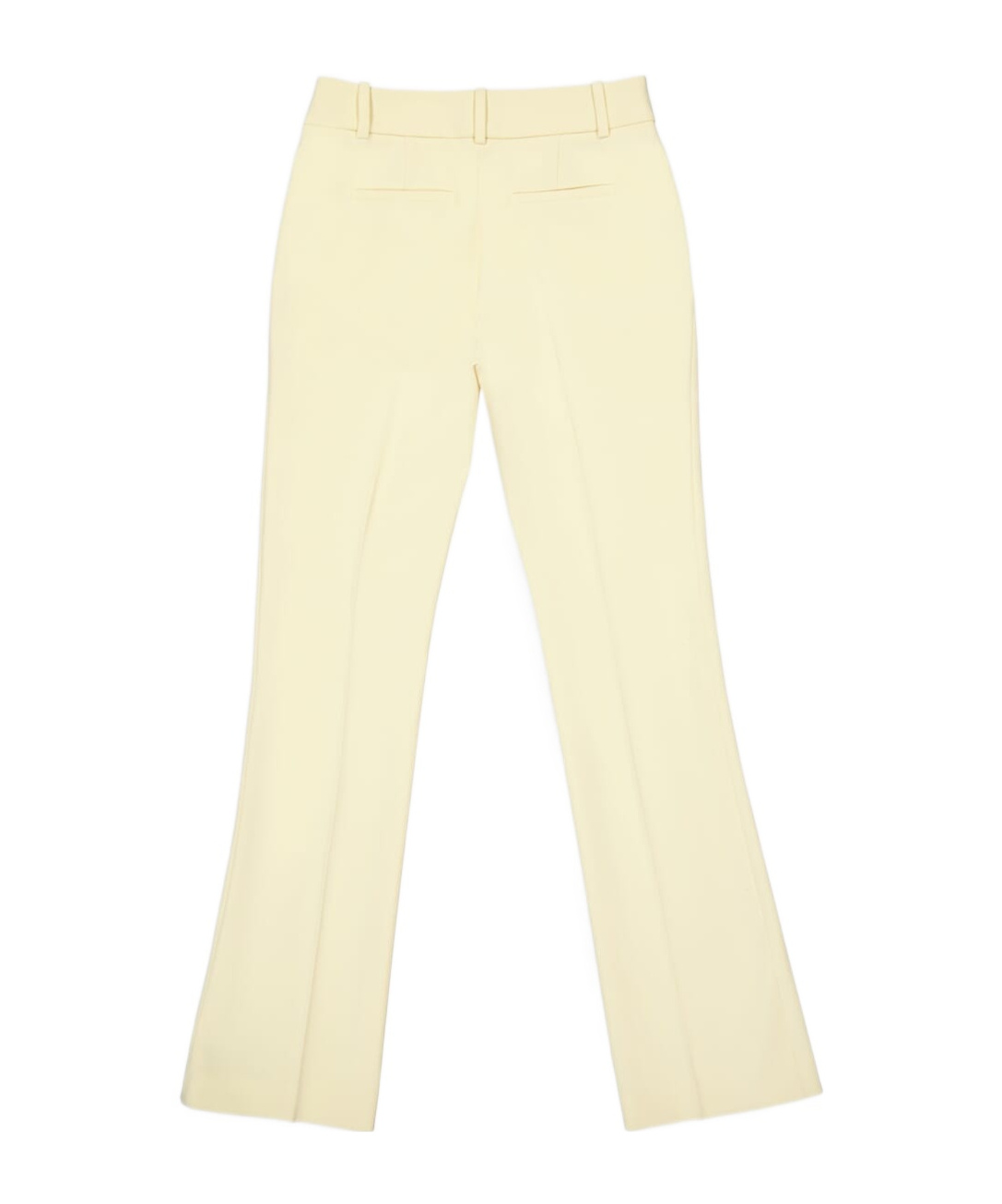 Frame Le Mini Boot Flared Trousers In Yellow