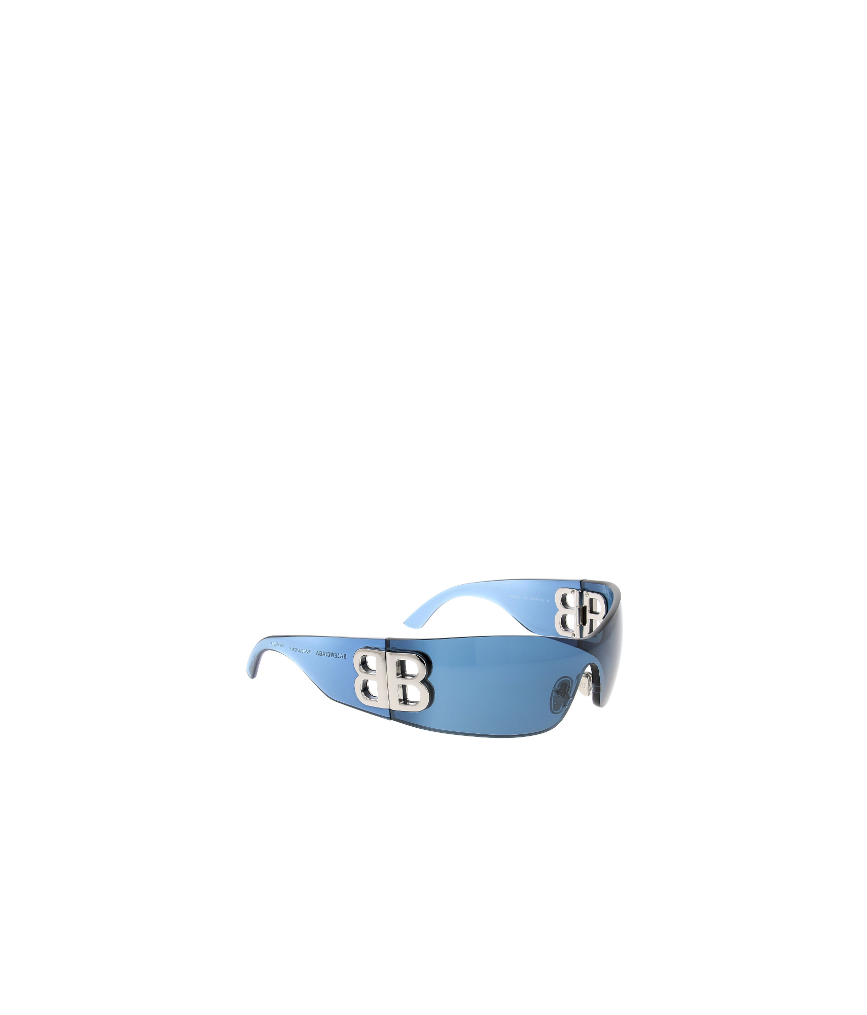 Balenciaga Bossy Mask Acetate Sunglasses In Blue