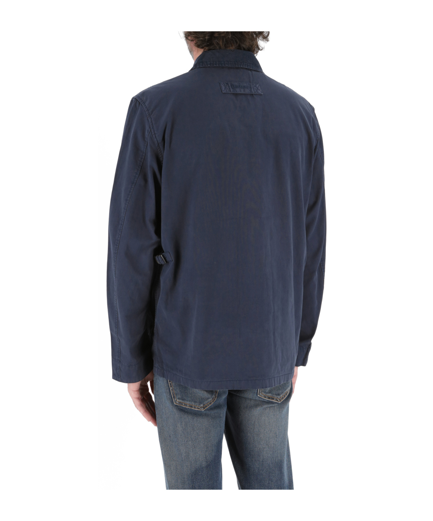 Barbour Pocket Detailed Military Shirt Jacket In Black