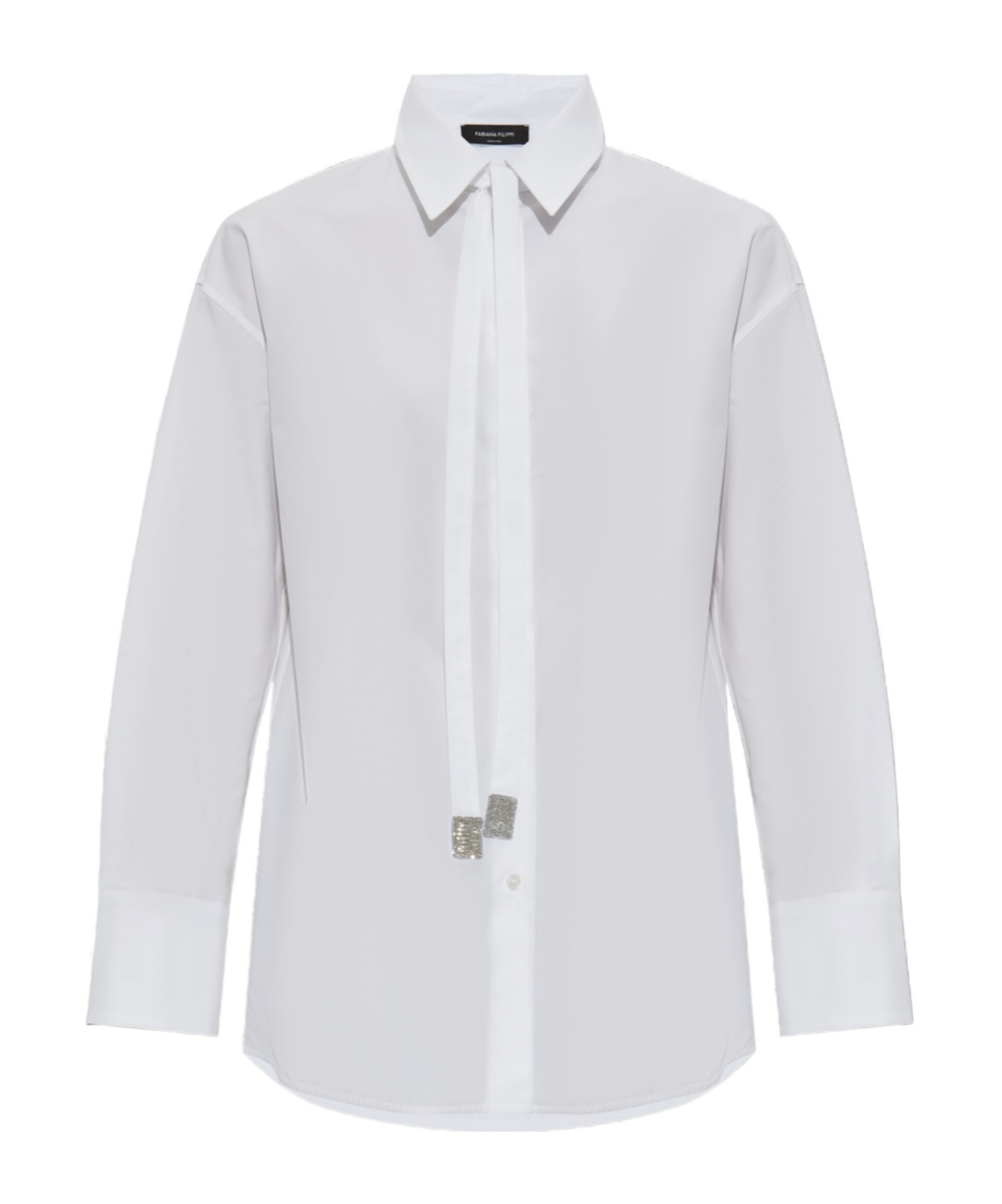 Fabiana Filippi Long-sleeved Shirt In White