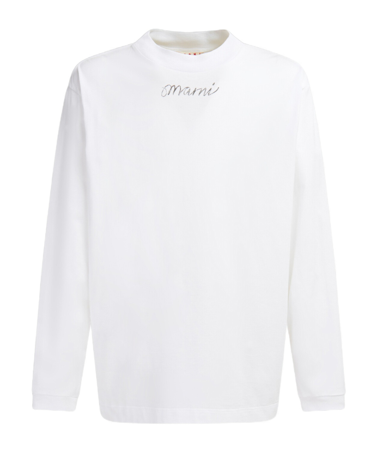 Marni Logo-print Cotton T-shirt In White