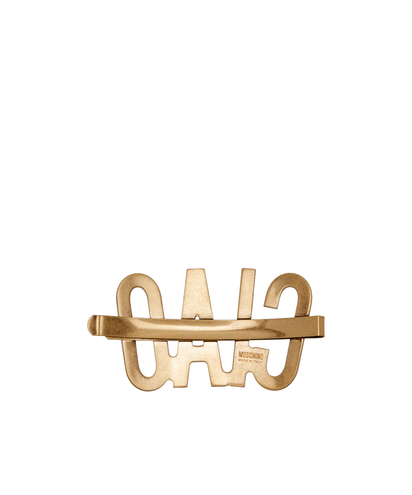 Moschino Archive Group Brooch In Gold