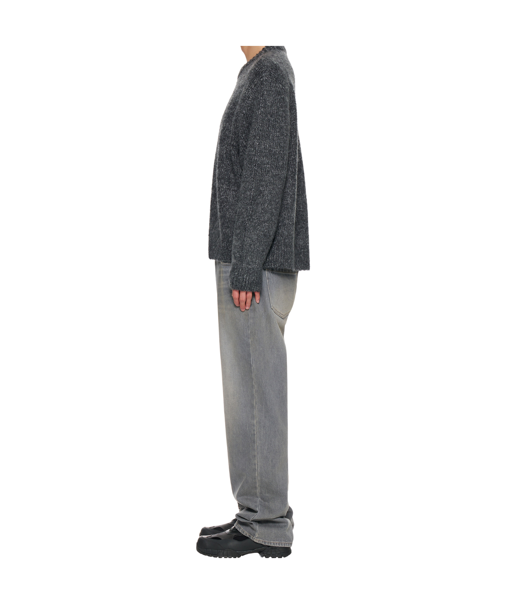 Wooyoungmi Long-sleeved Sweater In Black