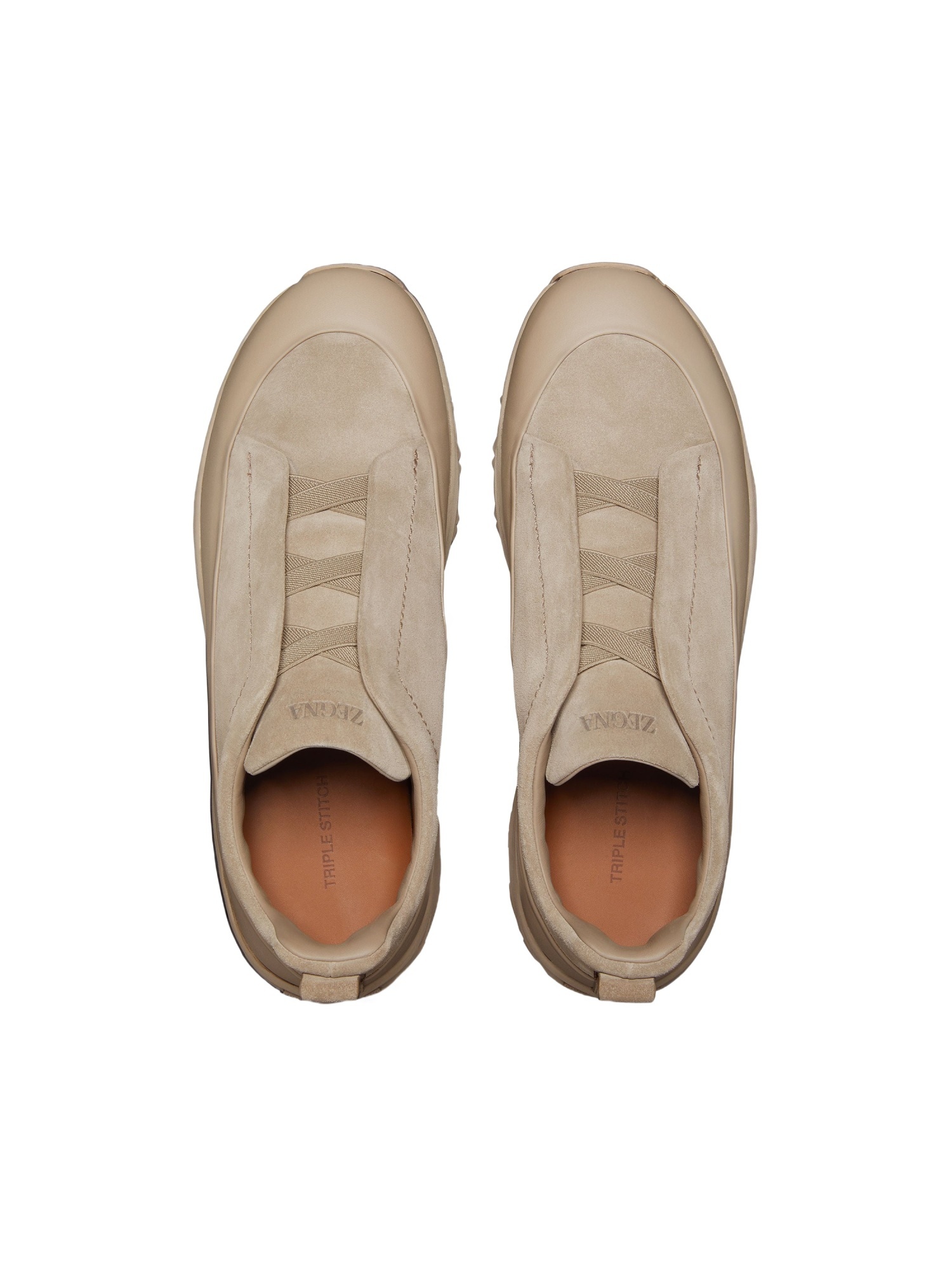 Zegna Triple Stitch Monte Low-top Sneakers In Neutral