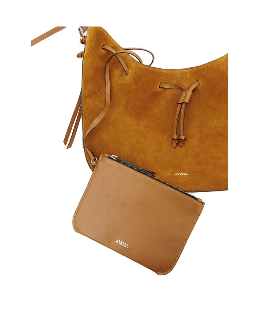 Isabel Marant Drawstring Bolton Shoulder Bag In Brown