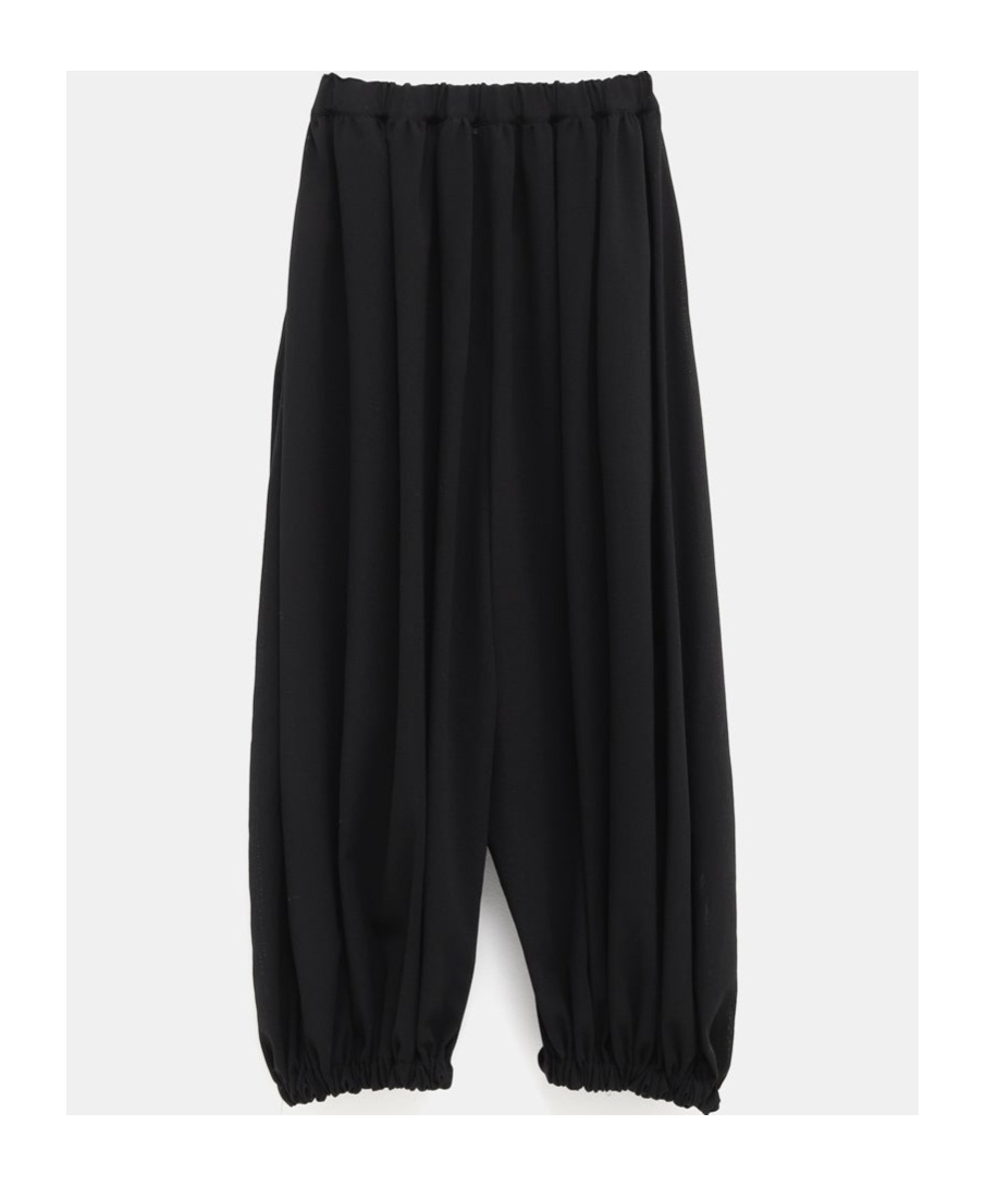 Shop Comme Des Garçons Wool Trousers In Black